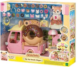Sylvanian Families donut playset Dip Dip Donut Wagon with accessories