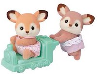 Sylvanian Families deer twins - velvety soft play figures set-2