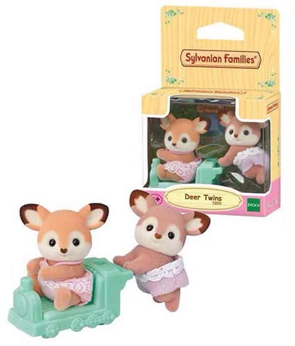 Sylvanian Families deer twins - velvety soft play figures set-3
