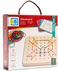 BS Toys Geoboard FSC Wood - Creative Elastic Game for Kids