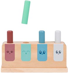 BS Toys Wooden Pop-Up Game - Educational Toddler Motor Skills Toy