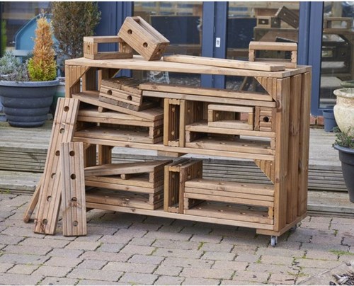 Cosy Imagineering Block Trolley With 25 Blocks - 47008