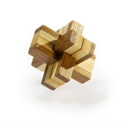Eureka 3D bamboo puzzle Knotty - eco-friendly brain teaser
