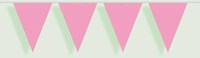 Folat bunting mini pink plastic 3 meter party decoration