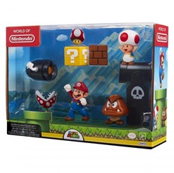 Nintendo Super Mario playset Acorn Plains with Mario figure 6.5 cm