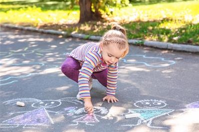 Pustefix sidewalk chalk set - 6 colorful outdoor chalk sticks-3