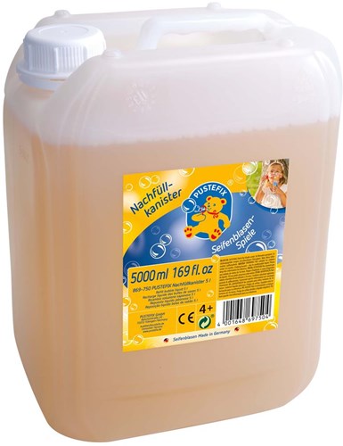 Pustefix bubble liquid 5 liter refill for kids outdoor fun
