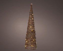 Lumineo LED cone rattan 60cm - colourful children's lighting decoration
