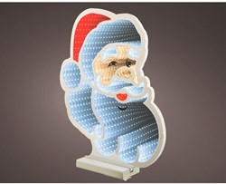 Lumineo Infinity lights Santa LED decoration 28x30x30cm Christmas lighting