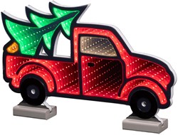 Lumineo Christmas decoration pick-up LED Infinity Light 40x24.5cm multicolor