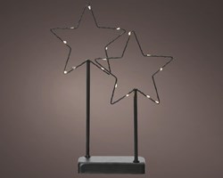 Lumineo LED star decoration metal 34cm - atmospheric lighting