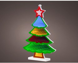 Lumineo Christmas tree LED infinity lights colorful decorative 21.5x32cm