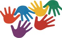 Spordas floor toy Set of 6 hand-shaped markers PVC non-slip