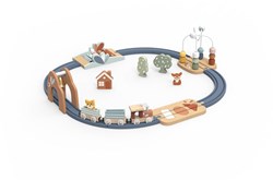 Speedy Monkey wooden train track toy - circuit de train - ages 3 and up