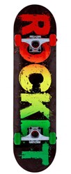 Rocket Hot Skateboard Rasta Fade 8 inch