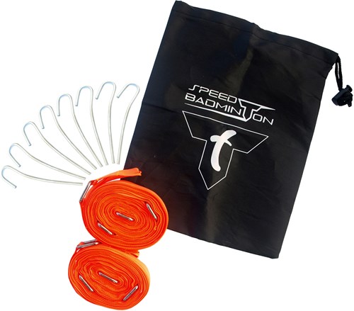 Schildkröt speed badminton set court lines red 5.5m outdoor