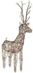 Lumineo LED reindeer brown 48 lights Christmas decoration indoor outdoor 69cm