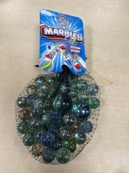 Marbles play set 42 pieces - colorful glass marbles for kids