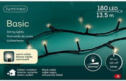 Lumineo Christmas lights LED warm white 180 lamps outdoor indoor
