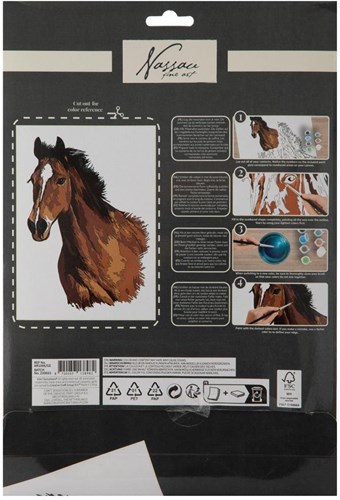Schilderen op nummer paard-2