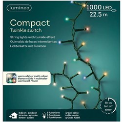 Lumineo LED Christmas lights compact color changing 1000 bulbs outdoor