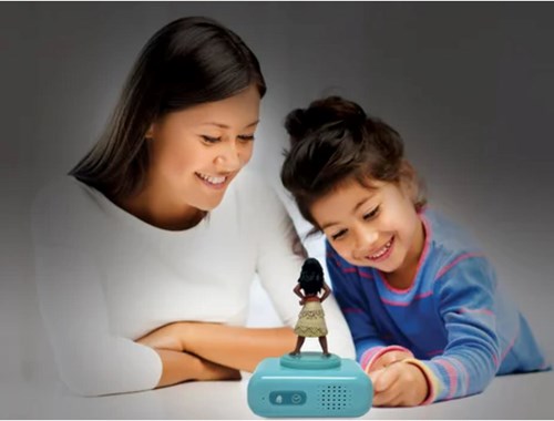 Vaiana kids alarm clock 3D with light and sound - multicolor clock-3