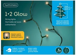 Lumineo Christmas lights LED 1-2-glow 210cm 223xLED outdoor tree