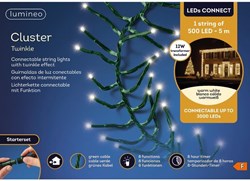 Lumineo cluster lights LED starter set warm white 5 meters outdoor