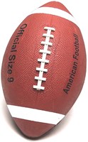 HOT Sports + Toys American Football rubber ball brown white size 9