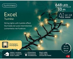 LED excellent lights pvc twinkle effect outdoor 10 meters warm white