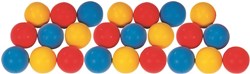 Megaform soft foam balls play set 24 pieces 7cm colorful