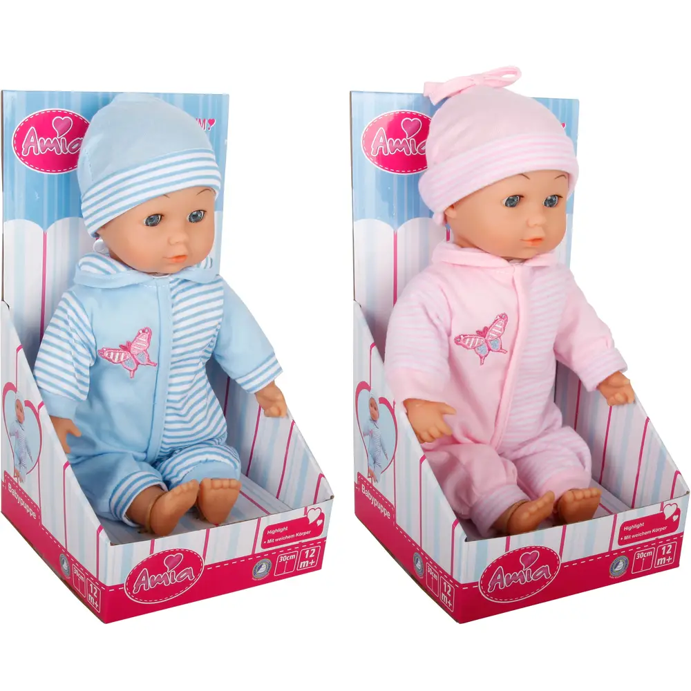 Amia baby doll soft body 25cm - doll toy for children