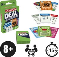 Hasbro Monopoly Deal Card Game - Family Board Game for Kids and Adults-2