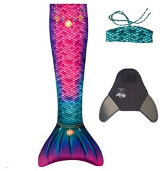 Kuaki mermaid tail set for kids - Star - S - swimming tail