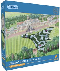 Gibsons jigsaw puzzle Aiming High Flying High 500 pieces airplane puzzle