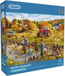 Gibsons jigsaw puzzle Happy Harvest 1000 pieces autumn landscape adults