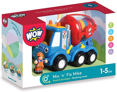 WOW Toys toy vehicle cement mixer Mike construction site-3