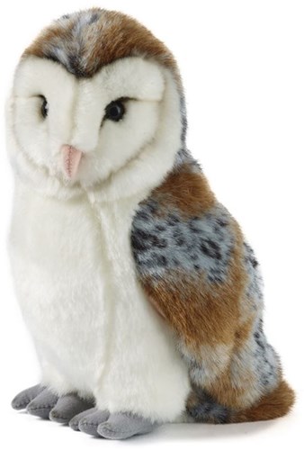 Living Nature plush barn owl large 30cm soft toy