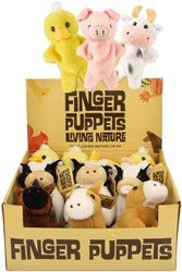 Living Nature cuddly toy Farm Finger Puppets playset