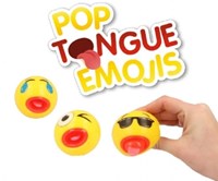 Keycraft Toy Pop Tongue Emojis - funny stress ball 12 pieces
