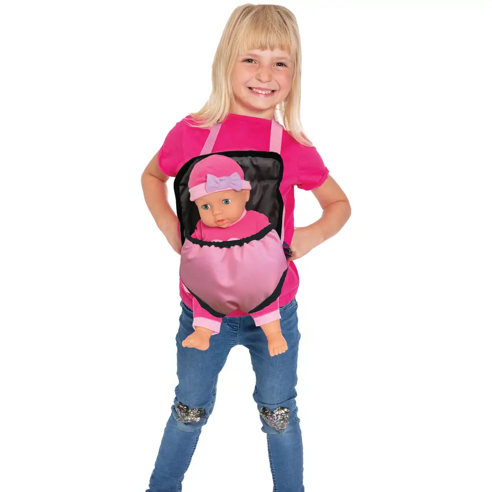 Amia doll carrier Rosy multicolor for children from 3 years old