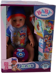 Baby doll Jonas 43 cm boy doll with accessories - care toy