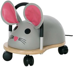 Wheelybug Ride-On Mouse Large - Wooden Toddler Toy for Kids