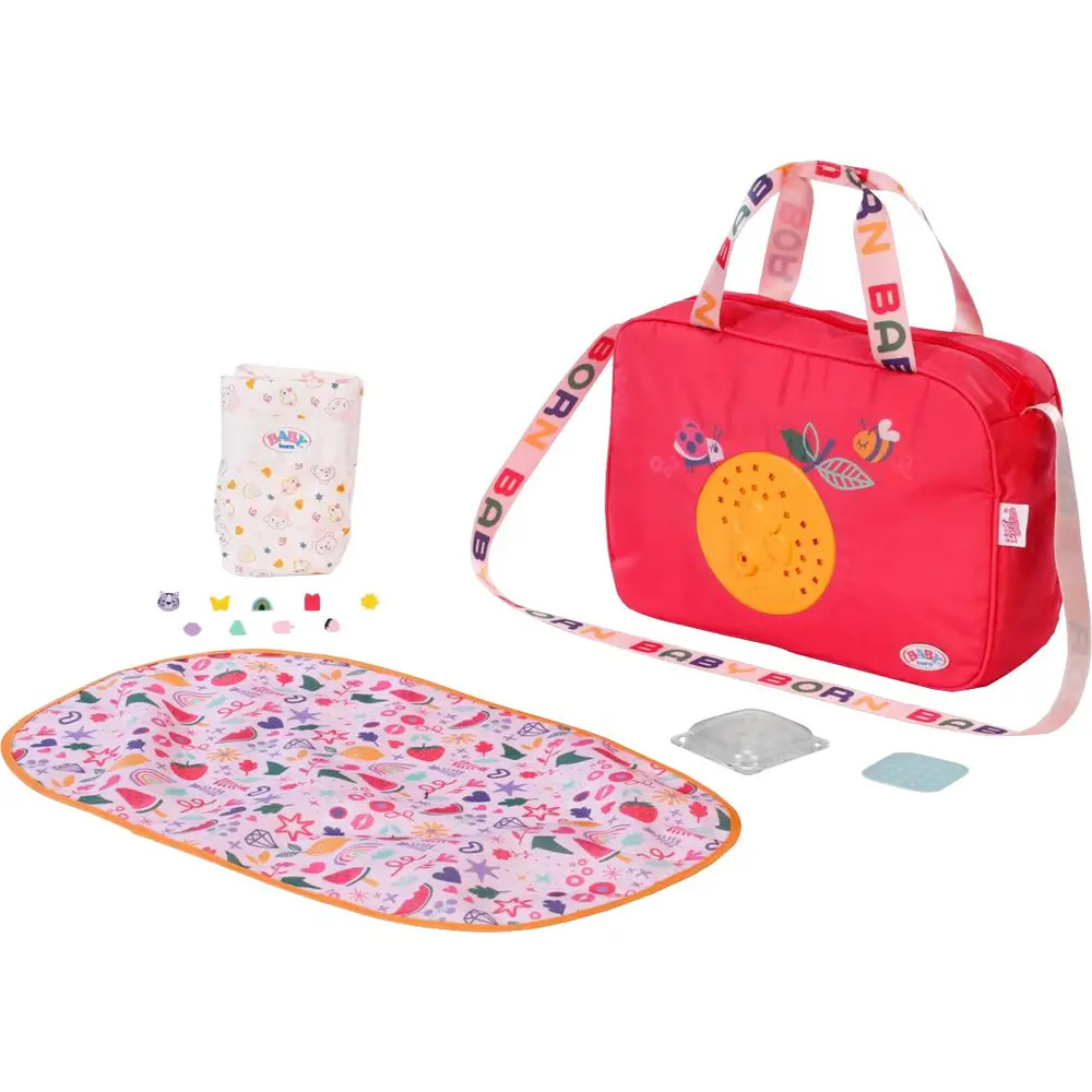 BABY born diaper bag doll accessory with pins for creative play fun