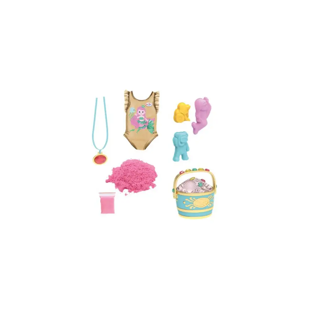 BABY born doll beach surprise 43cm summer toy doll play