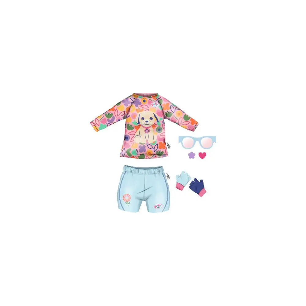 BABY born bike outfit doll clothing 43cm sporty multicolor