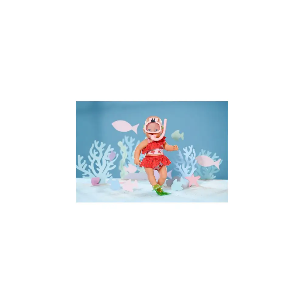 BABY born snorkel set doll accessory 43cm multicolor bath toy