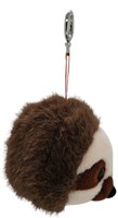 One Love charm toy sloth Ollie brown cream keychain accessory-2