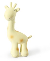 DAM Tikiri: MY FIRST SAFARIDIARY / GIRAF, in natural rubber, with bell, with hanging card, 0+