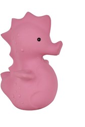 Tikiri: MY FIRST CANDIDATE / SEA HORSE 11cm, in natural rubber, with bell, with hanging card, 0+